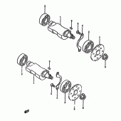 Схема вузла: Балансувальний вал (Model n) для Suzuki DR650 DR650R