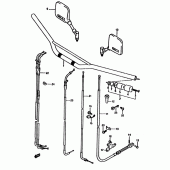Схема вузла: Кермо & Тросики для Suzuki DR650 DR650R