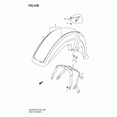 Схема вузла: Переднє крило (Vl800k8) для Suzuki VL800 Boulevard C50T