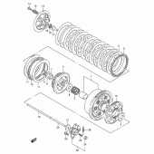 Схема вузла: Зчеплення для Suzuki GSX750 Katana