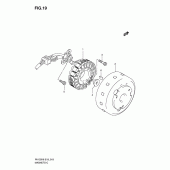 Схема узла: Статор & Ротор для Suzuki RV125