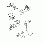 Схема узла: Поворотники (E2,  e4,  e17,  e34) для Suzuki GS1000