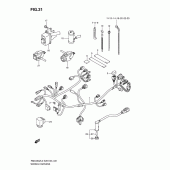 Схема узла: Электропроводка для Suzuki RMX450