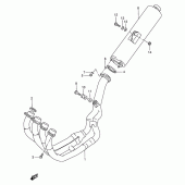Схема вузла: Вихлопна система для Suzuki GSX-R750