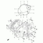 Схема узла: Крышки картера для Suzuki GZ250 Marauder