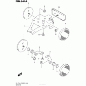 Схема вузла: Reflector (Dr-Z70L6 E28) для Suzuki DR-Z70