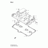 Схема вузла: Клапанна кришка Suzuki GSF1200 Bandit
