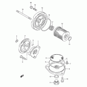 Схема вузла: Масляний насос для Suzuki DR200 DR200SE
