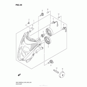 Схема узла: Фара (Gsx1300Ral3 E33) для Suzuki GSX1300 Hayabusa