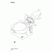 Схема вузла: Сидіння (Vl800k6/k7/k8) для Suzuki VL800 Boulevard C50T
