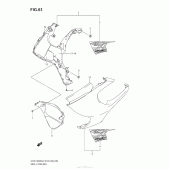Схема узла: Передний боковой обтекатель для Suzuki GSX1300 Hayabusa