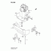 Схема вузла: Блок ABS (Gsf650ak5/uak5/sak5/suak5/ak6/yak6/sak6/suak6) для Suzuki GSF650 Bandit S