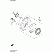 Схема вузла: Привід стартера Suzuki VZ1500 Boulevard M90