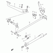Схема вузла: Stand/rear brake для Suzuki VL125 Intruder LC