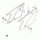 Схема вузла: Бічні панелі (Model k3/k4/k5/k6) для Suzuki RM250