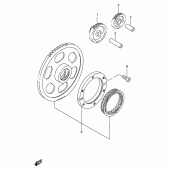 Схема вузла: Привід стартера для Suzuki VS600 Intruder 600