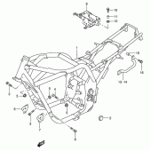 Схема вузла: Рама для Suzuki GSX750