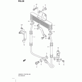Схема вузла: Олійний охолоджувач (Gs500fh p33) для Suzuki GS500