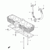 Схема узла: Цилиндр для Suzuki GSX600 Katana