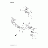 Схема узла: Подножки для Suzuki VS800 Boulevard S50