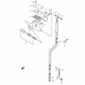 Схема вузла: Передній гальмівний циліндр (Model w/x/y/k1) для Suzuki VL1500 Intruder LC