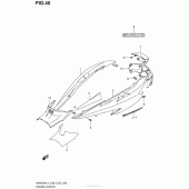 Схема вузла: Бічні панелі (An400Zal4 E28) для Suzuki AN400 Burgman (EU analogue of SkyWave)
