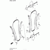Схема узла: Цепь ГРМ & Натяжитель & Успокоитель для Suzuki VZ1500 Boulevard M90