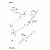 Схема вузла: Заднє гальмо для Suzuki VL800 Intruder C800C/ Boulevard C50C