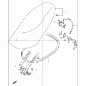 Схема вузла: Сидіння для Suzuki UC150 Epicuro
