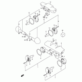 Схема узла: Поворотники (Model w/x/y/k1) для Suzuki VL1500 Intruder LC