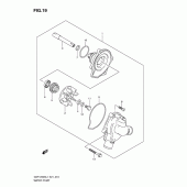 Схема вузла: Водяний насос Suzuki GSF1250 Bandit S