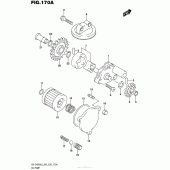 Схема узла: Масляный насос для Suzuki DR-Z400 DR-Z400S