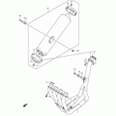 Схема вузла: Вихлопна система для Suzuki GSX-R750
