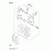 Схема вузла: Передній гальмівний супорт для Suzuki RM-Z450