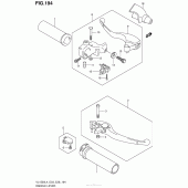 Схема вузла: Ручки керма (Vl1500Bl4 E03) для Suzuki VL1500 Boulevard C90 BOSS
