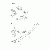 Схема узла: Подставка для Suzuki RMX250