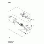Схема вузла: Електричний стартер для Suzuki GSX-R1000