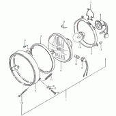 Схема узла: Фара (E4) для Suzuki TS125