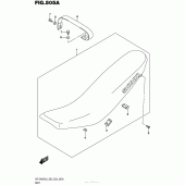Схема узла: Сиденье для Suzuki DR-Z400 DR-Z400S