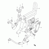 Схема узла: Масляный охладитель (Optional) для Suzuki DR250