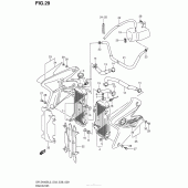 Схема узла: Радиатор (Dr-Z400Sl3 E03) для Suzuki DR-Z400 DR-Z400S