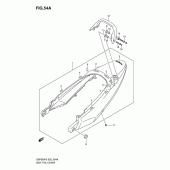 Схема узла: Задний подседельный обтекатель (Gsf650sk6/suk6/sak6/suak6) для Suzuki GSF650 Bandit S