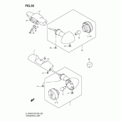 Схема вузла: Поворотники для Suzuki VL1500 Boulevard C90T