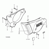 Схема вузла: Бічні панелі для Suzuki TS250