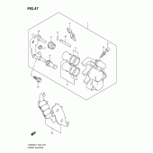 Схема узла: Передний тормозной суппорт для Suzuki TU250