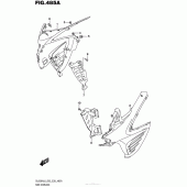 Схема узла: Передний боковой обтекатель для Suzuki DL650 V-Strom