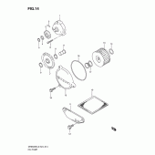 Схема узла: Масляный насос для Suzuki DR650 DR650SE