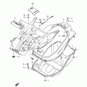 Схема вузла: Багажник для шолома для Suzuki AN650 Burgman (EU analogue of SkyWave)