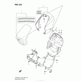 Схема вузла: Накладка фари (Vzr1800Zl4 E28) для Suzuki VZR1800 Boulevard M109R
