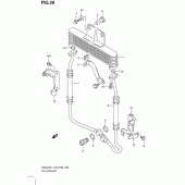 Схема вузла: Олійний охолоджувач (Gs500fh p28) для Suzuki GS500